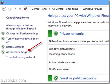 how to allow firewall ports